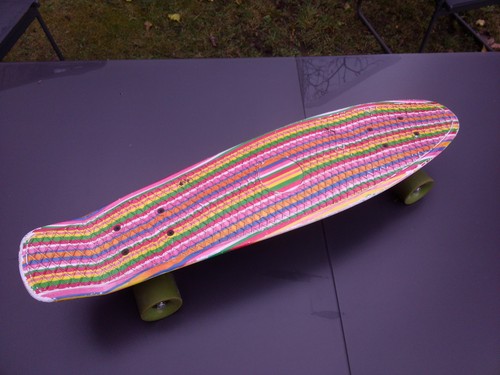 Skateboard fun deluxe - skateboard, rainbow