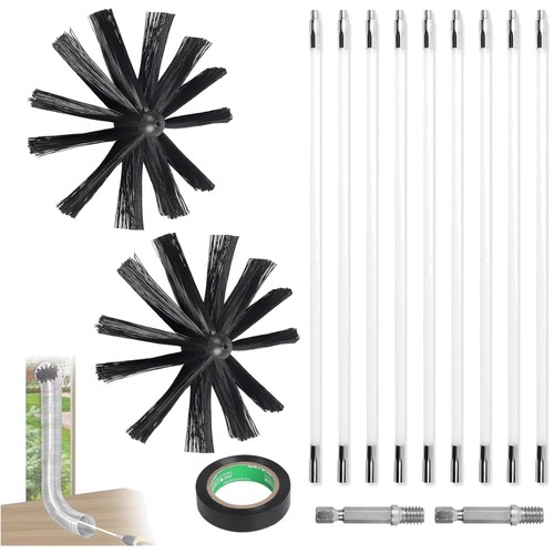 Kaminbürste set nylon 3 - kaminbürste, 3.6m