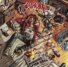 Tankard - The Morning After LP, Vinyl, signed by all Members, Autogramm