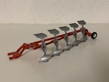 Siku Farmer 1:32 Wendepflug 5 Schaar Volldrehpflug 1956 Rot Geschenk Weihnachten