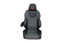 Recaro Style Topline Leder Alcantara Armlehne rote Ziernaht neu bezogen