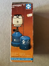 Camping Gaslampe,Gaslaterne, Gasleuchte LUMOGAZ R gebraucht im Originalkarton