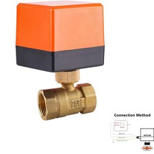 2 Wege Kugelventil 3/4 Zoll AC 230V Motorventil Messing Heizungsventil