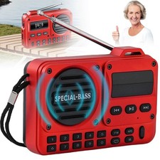 Bluetooth FM Radio Tragbar mit TFT LCD Display Digital Küchenradio UKW Empfänger
