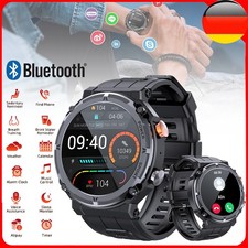 Bluetooth Luxus Smartwatch Herren watch Fitness Herzfrequenz Pulsuhr Blutdruck