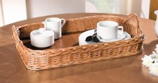 großes Tablett aus Weide, mit
