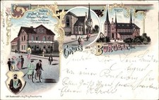 Litho bürgel offenbach - bürgel, am