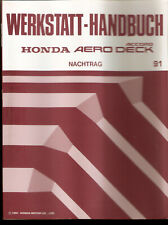 Werkstatthandbuch Reparaturanleitung HONDA ACCORD AERODECK 91 Nachtrag REPARATUR