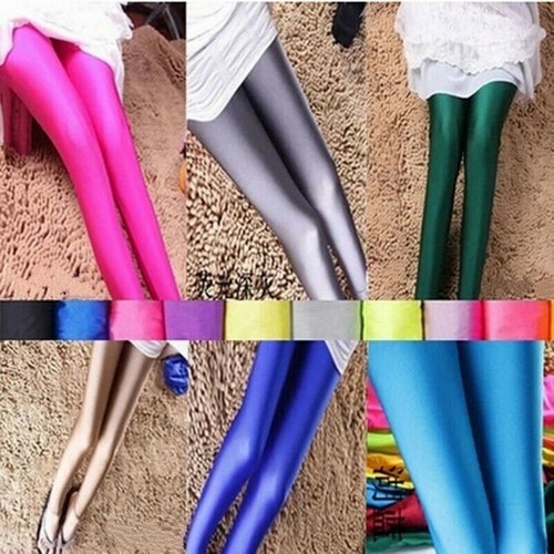Neu damen slim neon glänzend - neu,
