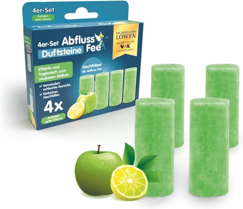 Abflussfee 4er nachfüll set - abflussfee,