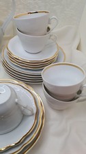 Vintage Royal Porzellan Kaffeegeschirr  Mit Goldrand - 22 Teilig - Nicht...