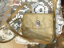 Elegante Handtasche Damen, hellbraun, sandfarben, Leder, Patterson