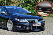 Spoilerschwert Frontspoiler aus ABS VW Passat CC R-Line mit ABE schwarz glänzend