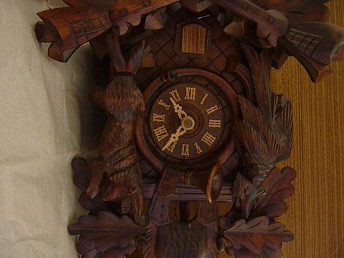 Kuckucksuhr tagewerk holz - kuckucksuhr, tagewerk-