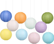 10 PCS Papierlaternen Bunte
