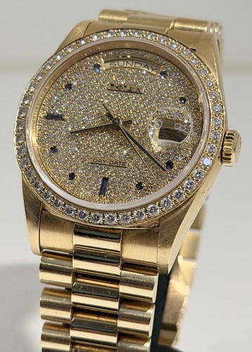 Rolex daydate factory diamonds - rolex,