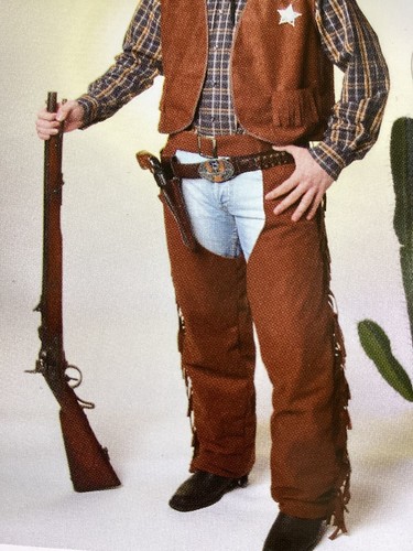 Cowgirl cowboy chaps braun - 1x,