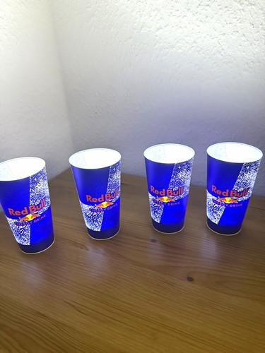Red bull led leuchtend - red,