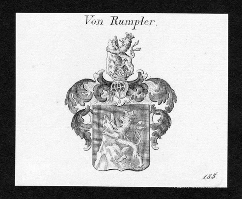1820 rumpler wappen adel - rumpler,