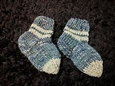 Strick Baby-Socken / Schuhe für 3-6 Monate Neu selbstgestrickt Tolles Geschenk