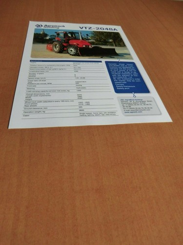 Prospekt brochure traktor - prospekt,