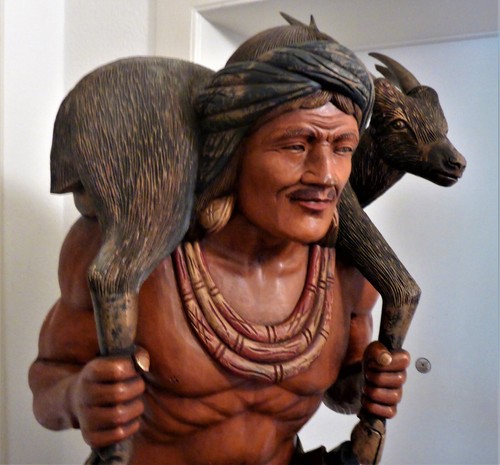 Holzfigur indianer holz - holzfigur,