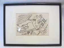 MAX BECKMANN (1884-1950) - Lithografie / Grafik - "Erotik" - Liebespaar (Rausch)