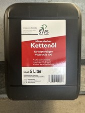 Kettenöl 5 Liter – SWS Forst – mineralisch für Motorsäge – Viskosität 100 – NEU