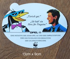 Sticker Aufkleber Opel WWF Galapagos Pinguine Tierschutz 