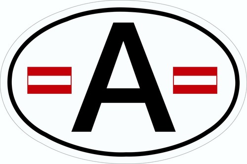 Aufkleber schild mit flaggen - a-schild,