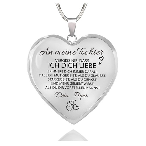Herz halskette damen mädchen - halskette,