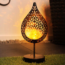 LED Deko Lampe Crackle Glas