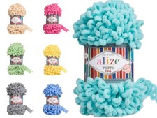 ALIZE PUFFY FINE Handstricken Fingerstricken Wolle 100g flauschig (Farbauswahl)