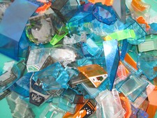 Lego 25 Fenster Cockpit Windschutzscheibe Flugzeug Auto zufällig sortiert