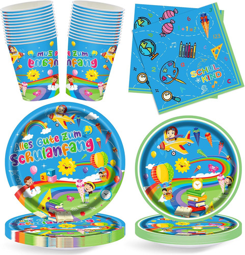Einschulung partygeschirr set - einschulung,