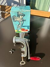 JUPITER alter massiver Guss Fleischwolf Nr. 5 Germany Handkurbel mechanisch OVP
