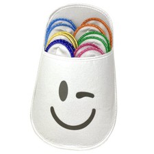 diMio 13-Tlg. Gästehausschuhe Set Pantoffeln antirutsch Hausschuhe Filz Unisex