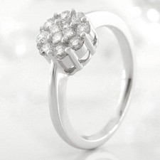 Ring 750 Weißgold 18K 8