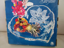 Waltherglas Kristall Schale Herzform *Graziella*, Vintage, unbenutzt