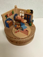 Alte Original Graupner Holz Miniaturen Erzgebirge Spieldose Weihnachten VIDEO!!