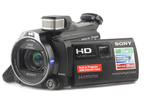 Sony hdr pj780ve - sony, flash