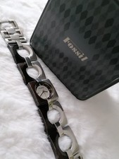 ? Fossil Uhr Armband Metall Holz mit Fossil Dose ?