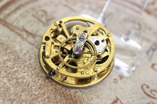Antikes Spindel Taschenuhr Werk Gesägt verge pocket watch movement