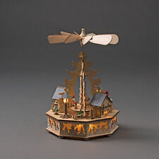 Konstsmide LED Holz  Weihnachts Pyramide natur 8 LED warmweiß Advent B Ware