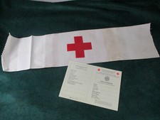 Militär Lazarett BRD Blanko Ausweiskarte Armbinde Rot Kreuz Armee Deko Requisite