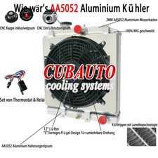 2 Reihen Kühler+Lüfter+Relay Für HONDA CIVIC EG EK 1992-2000 CRX DEL SOL 1993-97