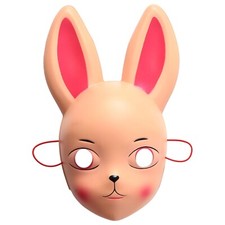 DE Unisex Frauen Männer Cosplay Maske Trendy Kaninchen Gesicht Abdeckung Kreativ