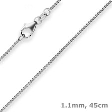 1,1mm Zopfkette Platinkette