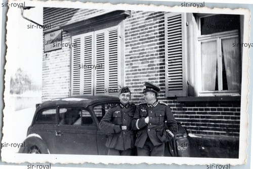 Wehrmacht soldaten mit auto - soldaten,