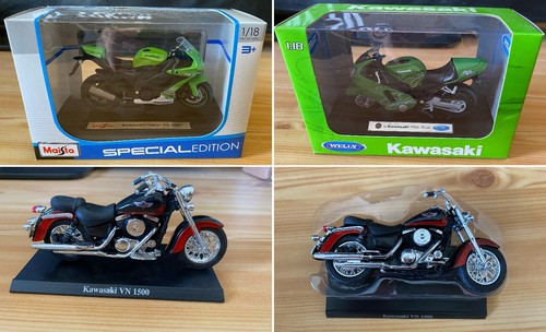 Kawasaki modellmotorrad - kawasaki, 1:18